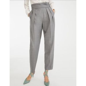 Max Mara Travola Wool Twill Pleated Pants Size 4